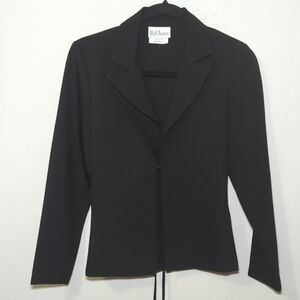 Vintage By Choice Black Tie-Back Blazer Lightweight Women's Size S